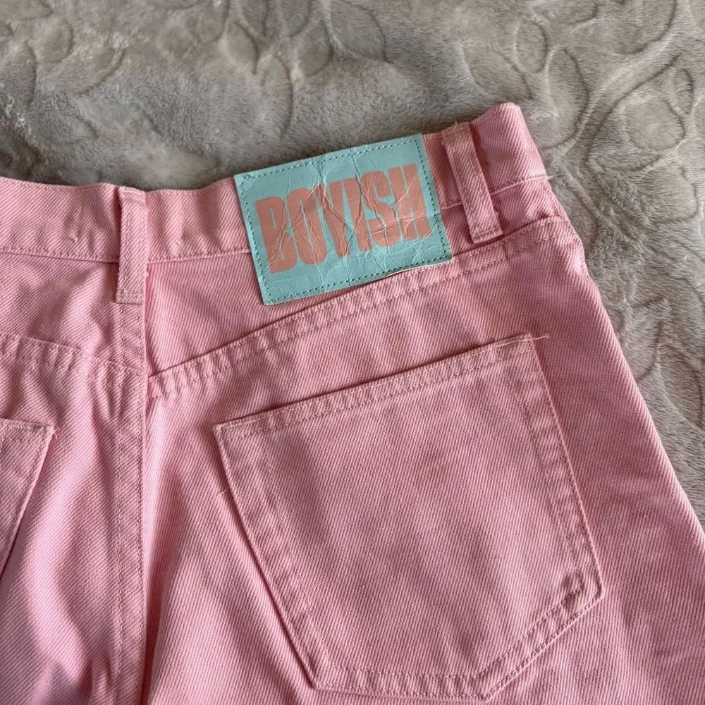 Boyish Monty Shorts High Rise Rigid Denim Cotton Size 25 Tickled Pink